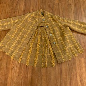 100% Wool Mustard Yellow Coat